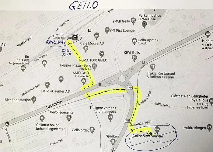 Fin I Sentrum - Kort Vei Til Alt Apartman Geilo